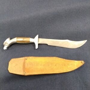 Silver Handle Knife with Sheath